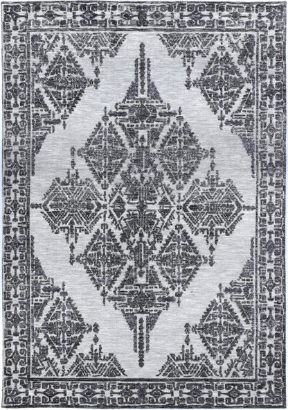Estra Beas Grey Cotton Blend Rug