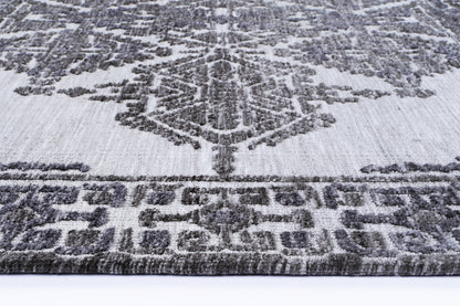 Estra Beas Grey Cotton Blend Rug
