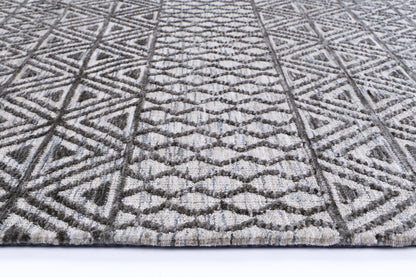Estra Ramdass Charcoal & Beige Cotton Blend Rug