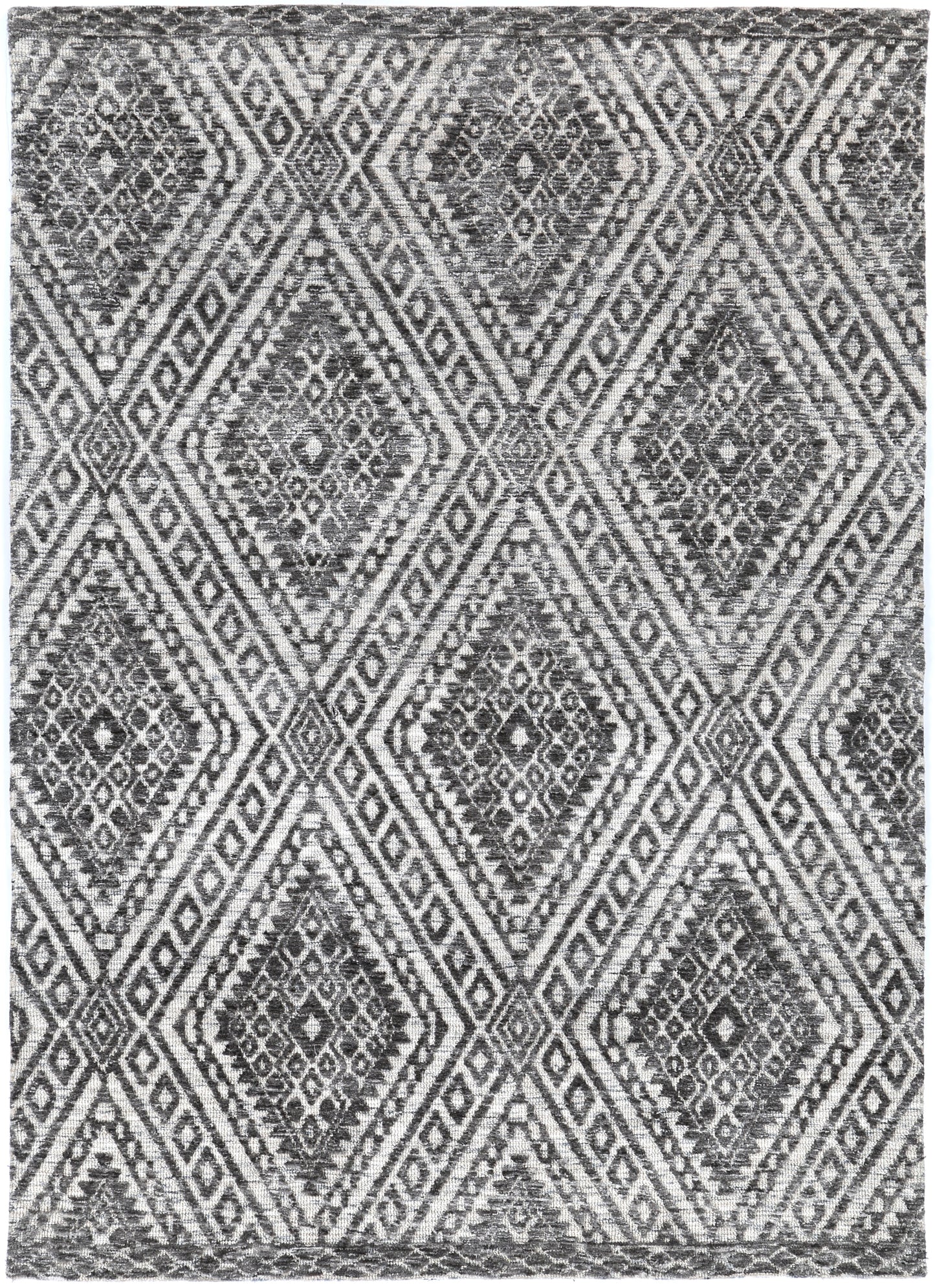 Estra Majitha Charcoal & Beige Cotton Blend Rug