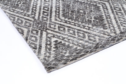 Estra Majitha Charcoal & Beige Cotton Blend Rug