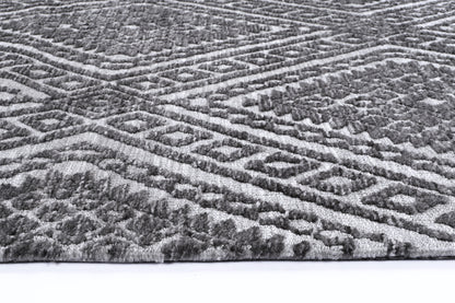 Estra Majitha Grey Cotton Blend Rug