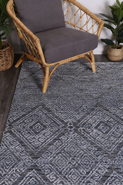 Estra Glenfalls Denim Tribal Rug