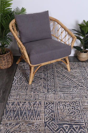 Estra Newburg Anthracite Tribal Rug