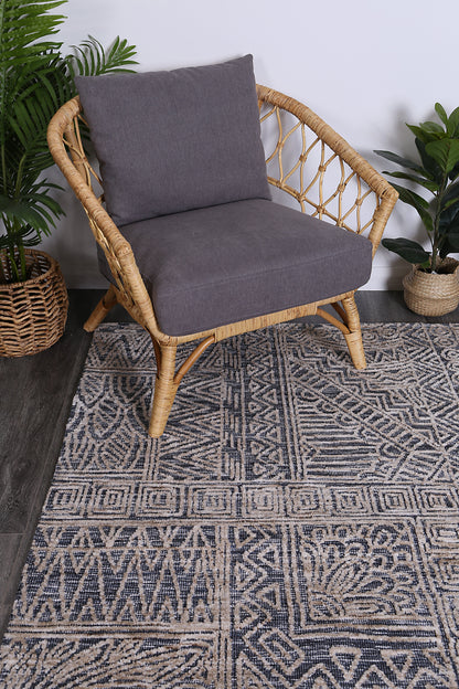 Estra Newburg Anthracite Tribal Rug