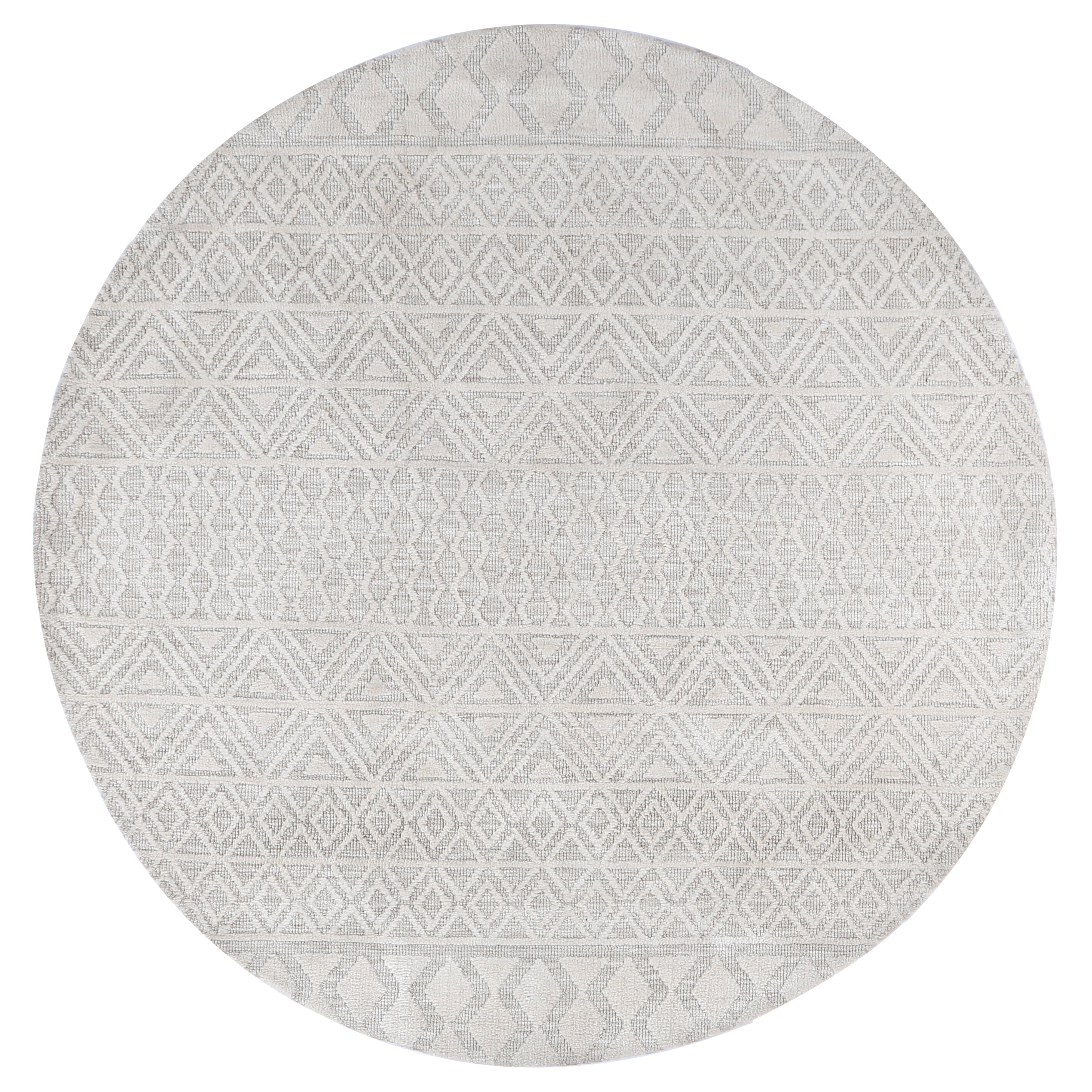 Estra Tessellations Cream Round Rug – Rug & Rest