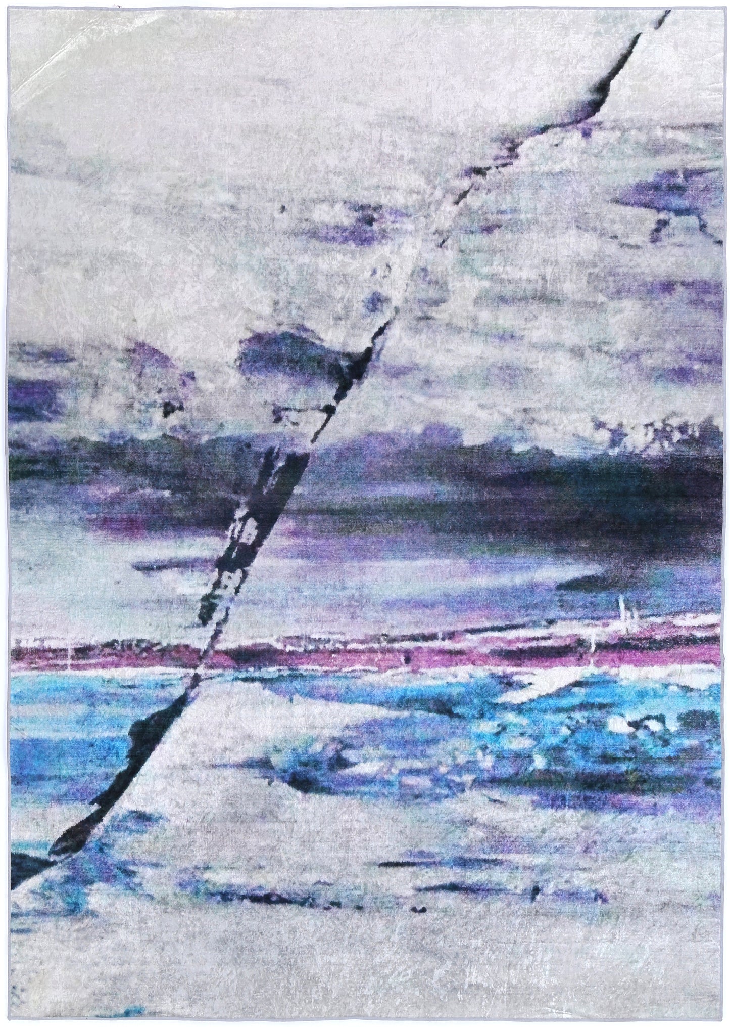 Valencia Multi Watercolour Pastel Non-Slip Rug - ANGE03