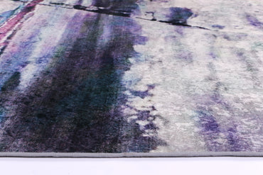 Valencia Multi Watercolour Pastel Non-Slip Rug - ANGE03