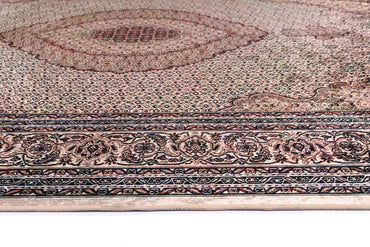 Valencia Medallion Red Non-Slip Rug - ANGE04