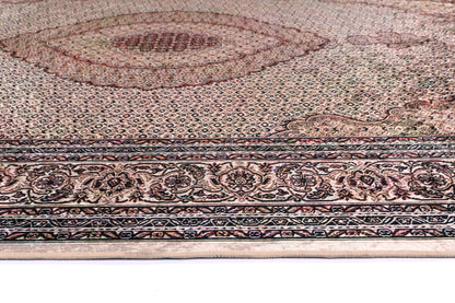 Valencia Medallion Red Non-Slip Rug - ANGE04