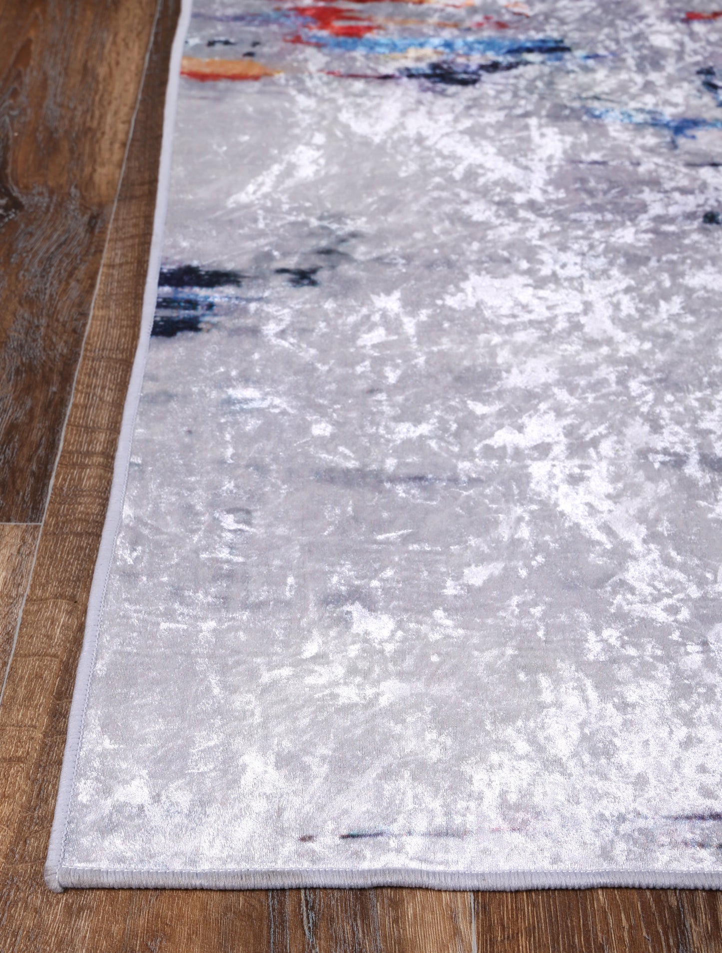 Valencia Painting Grey Multi Non-Slip Rug - ANGE08