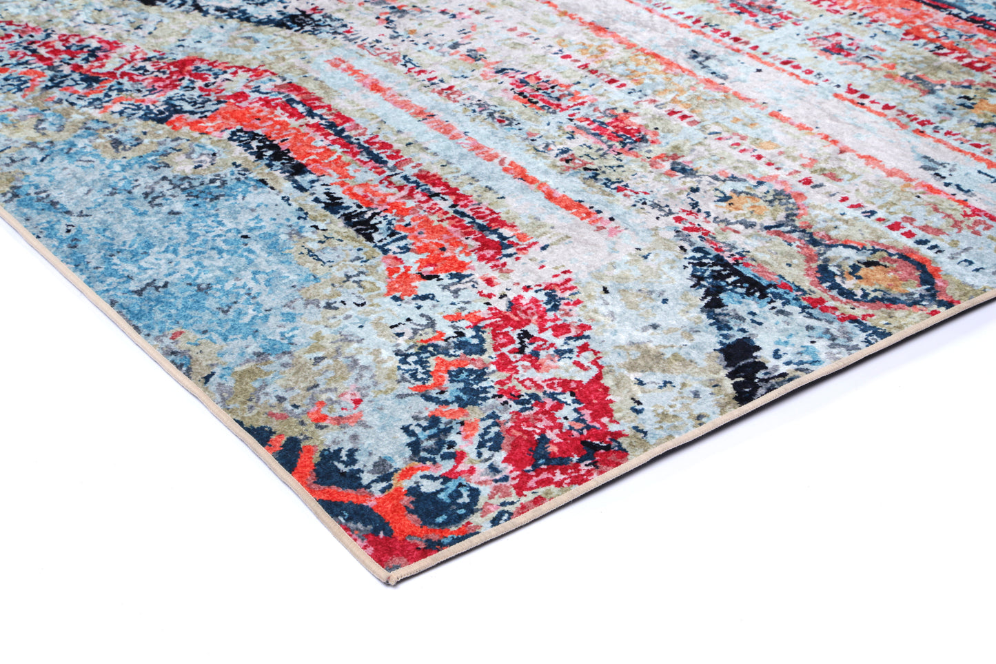 Valencia Boho Multi Non-Slip Rug - ANGE10