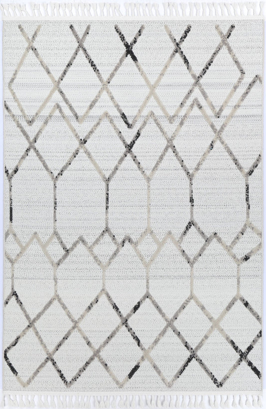 Kaelen Dorian Geometric Cream and Taupe Rug