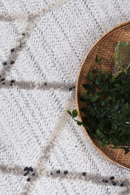 Kaelen Dorian Geometric Cream and Taupe Rug