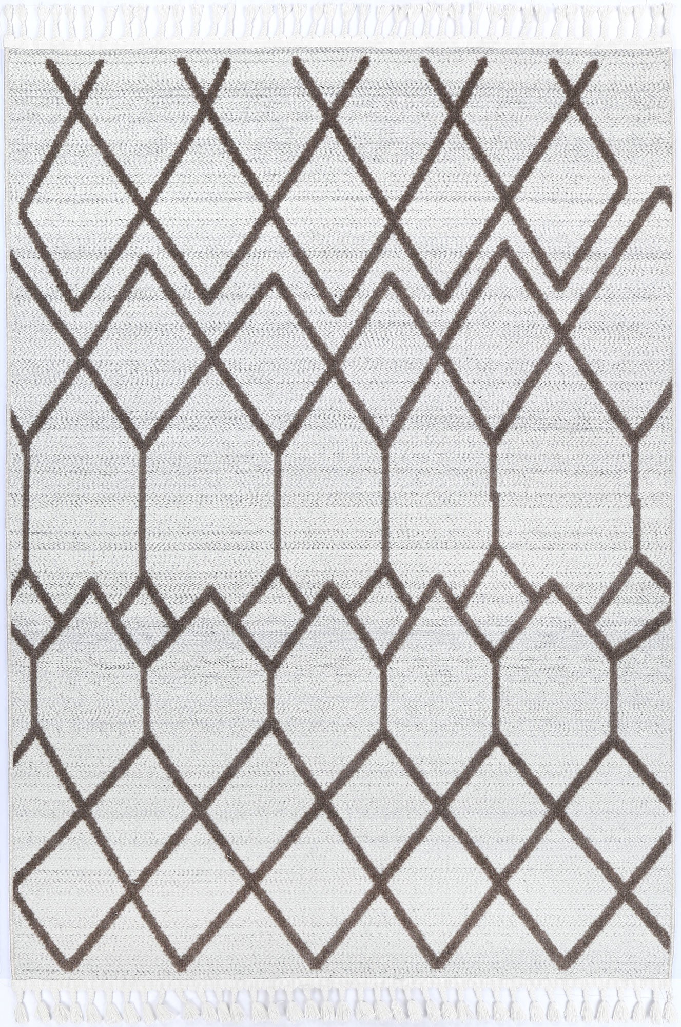 Kaelen Lelantine Geometric Cream and Brown Rug