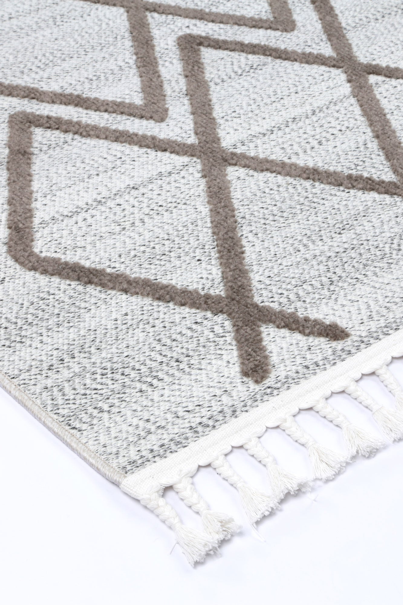 Kaelen Lelantine Geometric Cream and Brown Rug