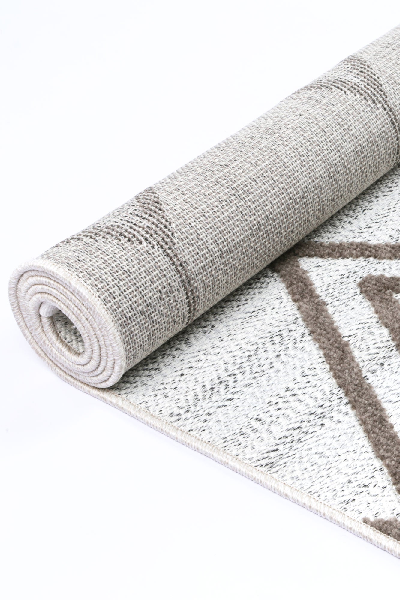 Kaelen Lelantine Geometric Cream and Brown Rug
