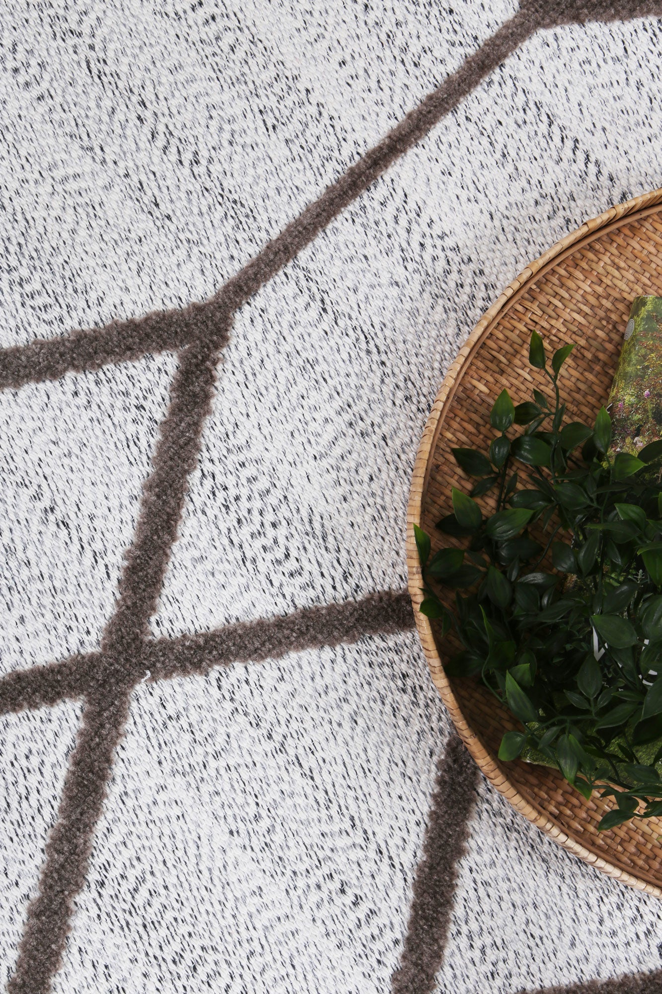 Kaelen Lelantine Geometric Cream and Brown Rug