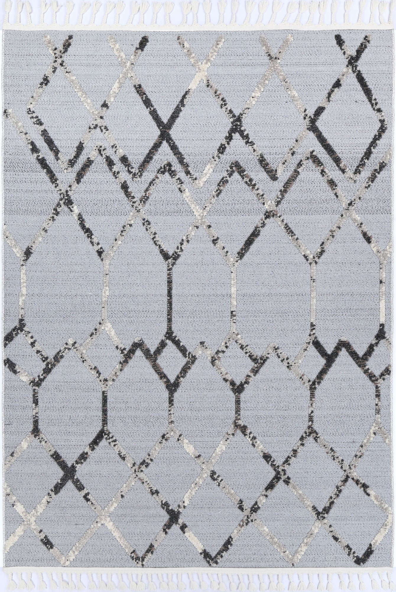 Kaelen Meliac Geomteric Grey and Taupe Rug