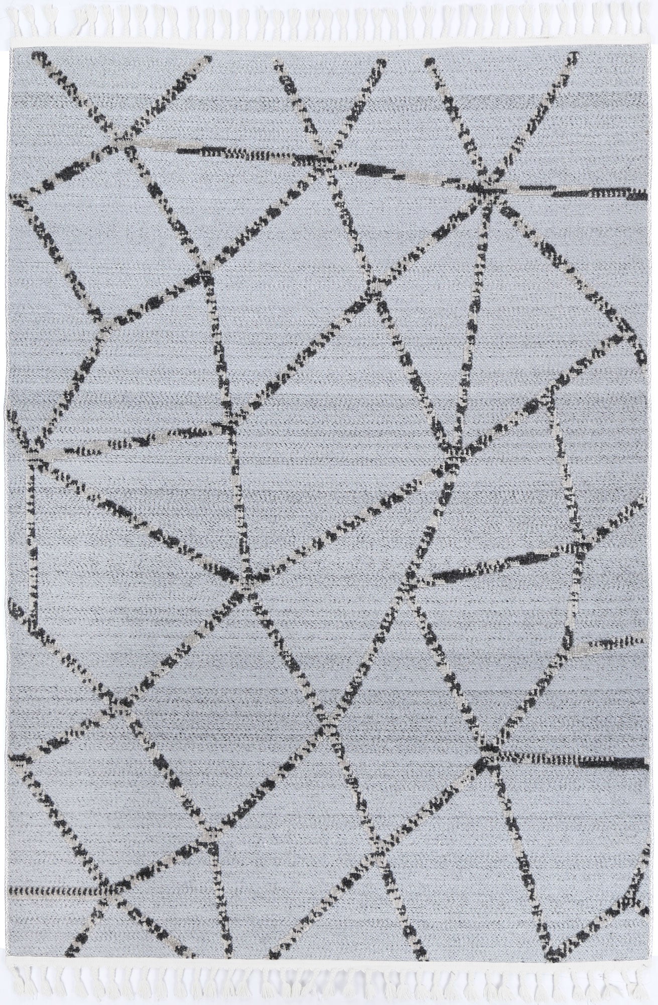 Kaelen Sparta Geomteric Grey and Ash Rug