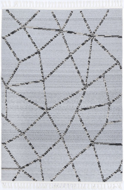 Kaelen Sparta Geomteric Grey and Ash Rug