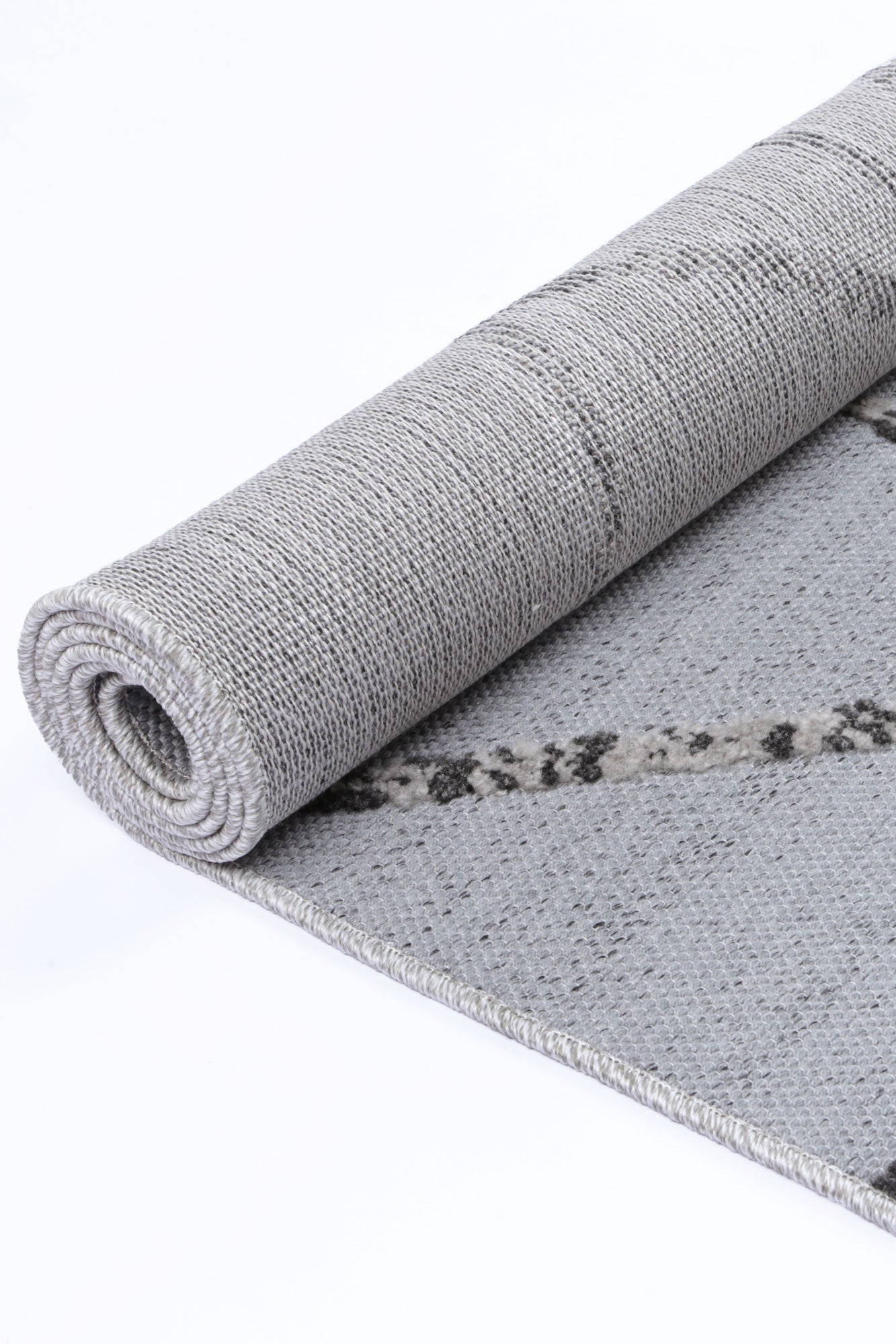 Kaelen Sparta Geomteric Grey and Ash Rug