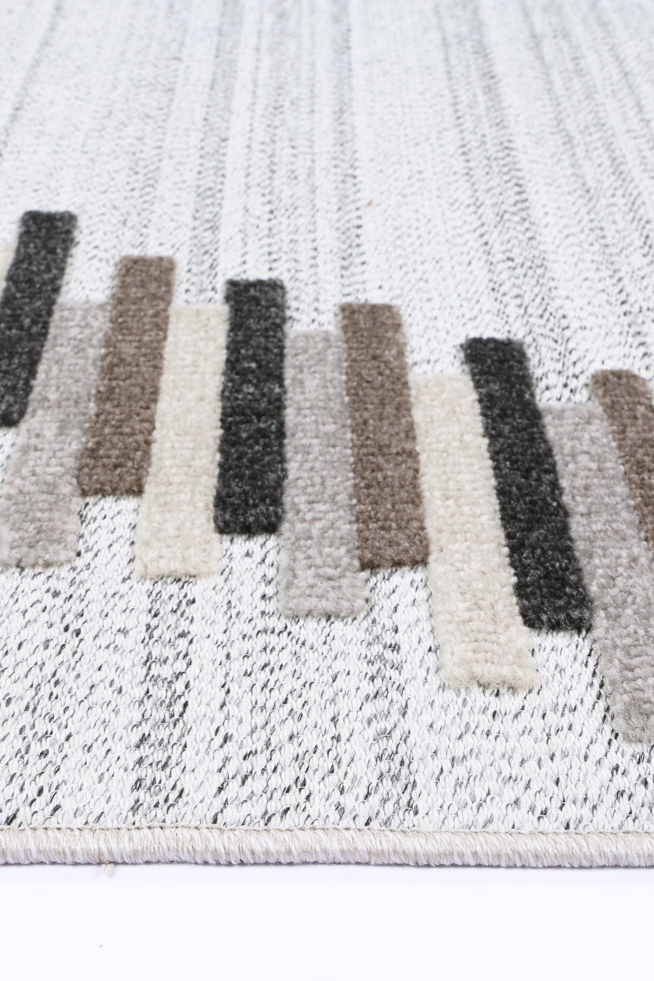 Kaelen Attica Diamond Stone and Grey Rug