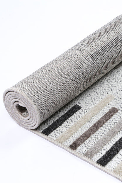 Kaelen Attica Diamond Stone and Grey Rug