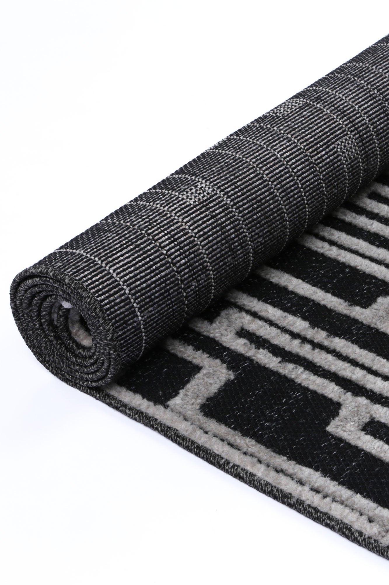 Kaelen Arcadia Geomteric Black and White Rug