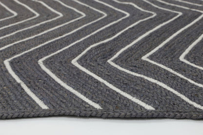 Verdan Grey Chevron Rug