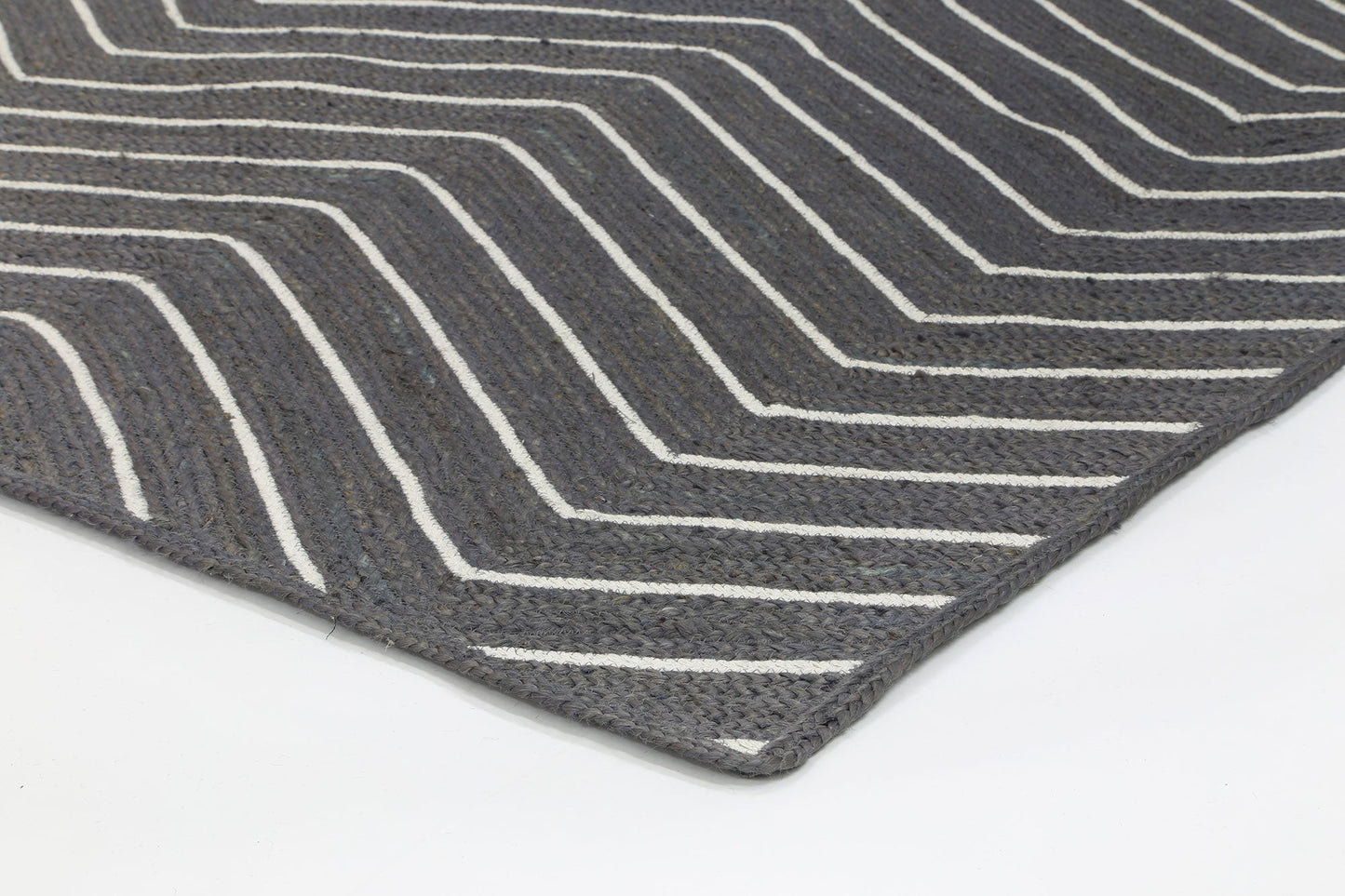 Verdan Grey Chevron Rug