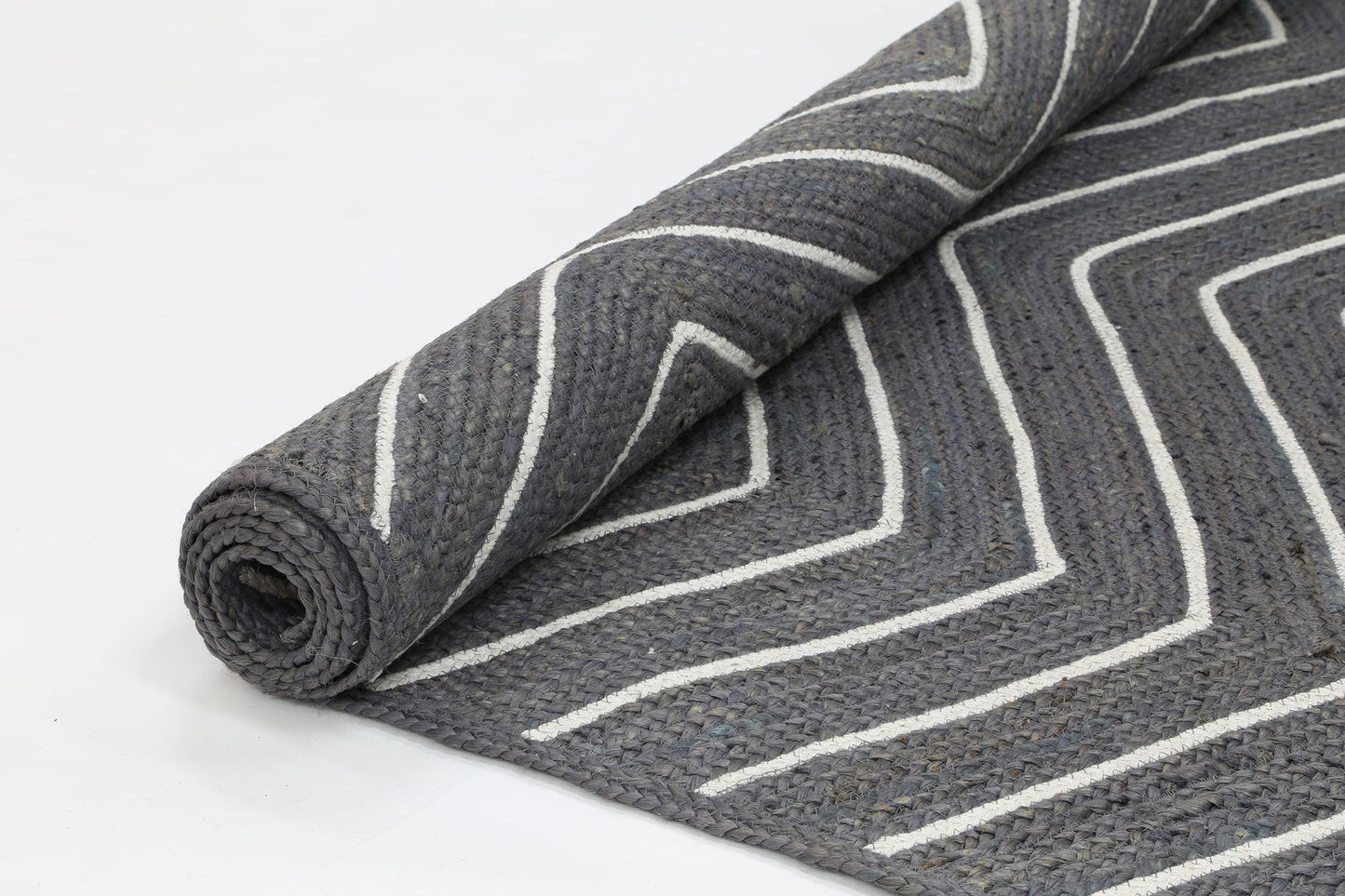 Verdan Grey Chevron Rug