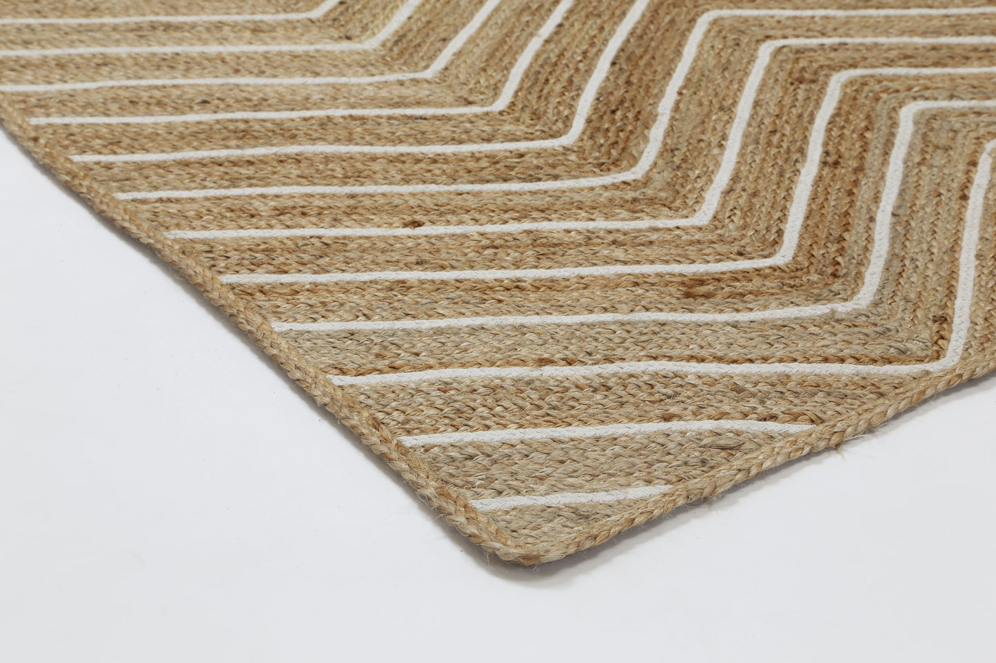 Verdan Beige Chevron Rug