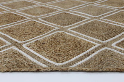 Tovia Beige Parquetry Rug