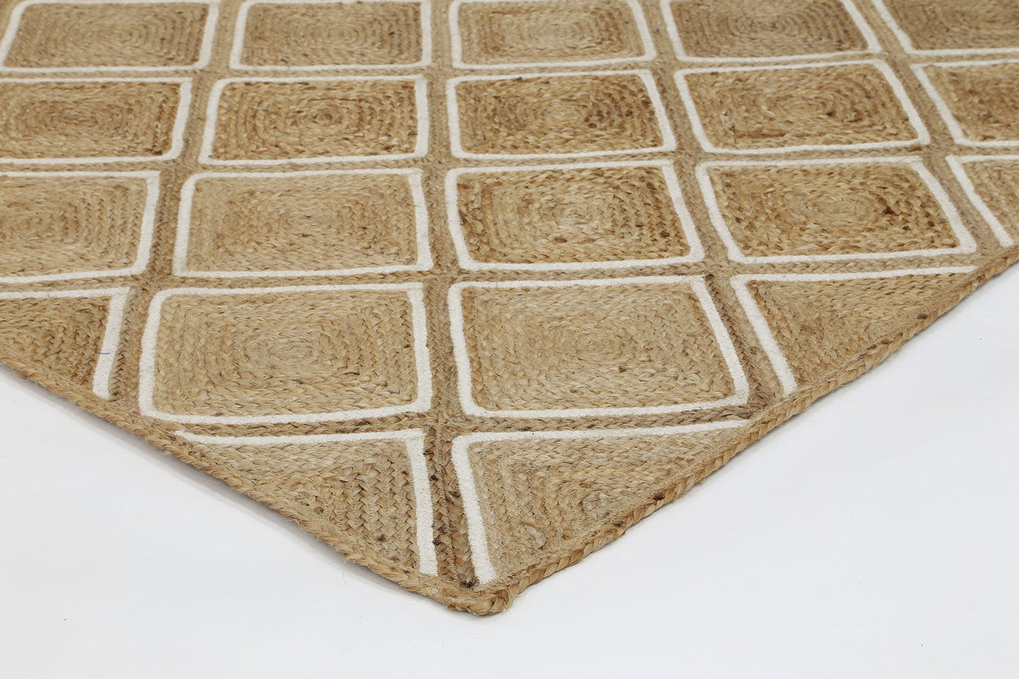 Tovia Beige Parquetry Rug