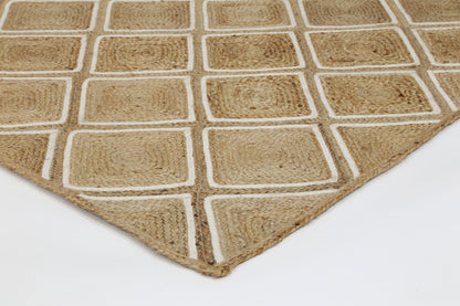Tovia Beige Parquetry Rug