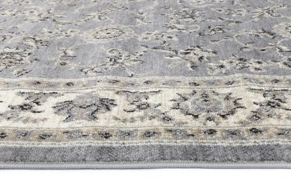 Axelle Grey Cream Border Rug