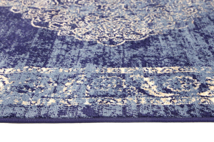 Axelle Distressed Navy Rug