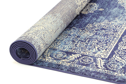 Axelle Distressed Navy Rug