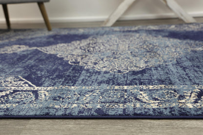 Axelle Distressed Navy Rug