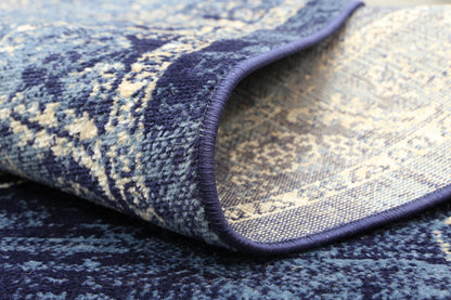 Axelle Distressed Navy Rug
