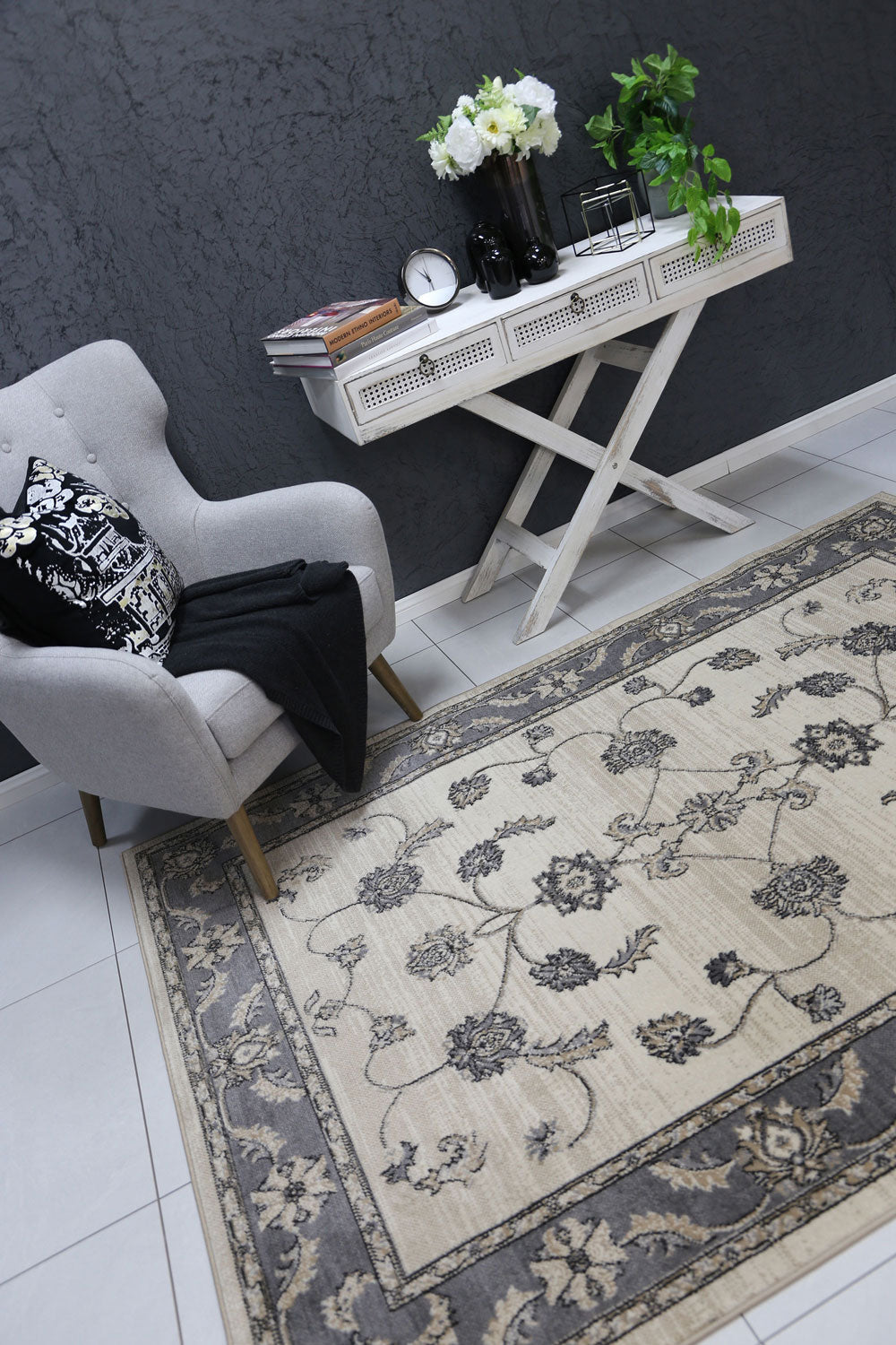 Axelle Ziegler Cream Grey Rug