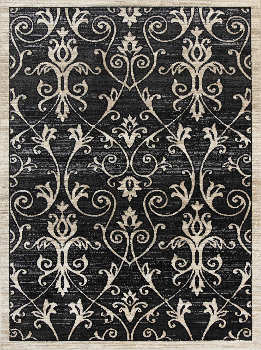 Axelle Vines Grey Beige Rug
