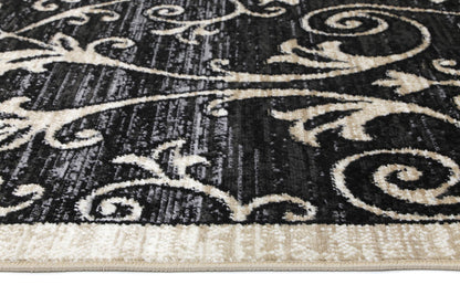 Axelle Vines Grey Beige Rug