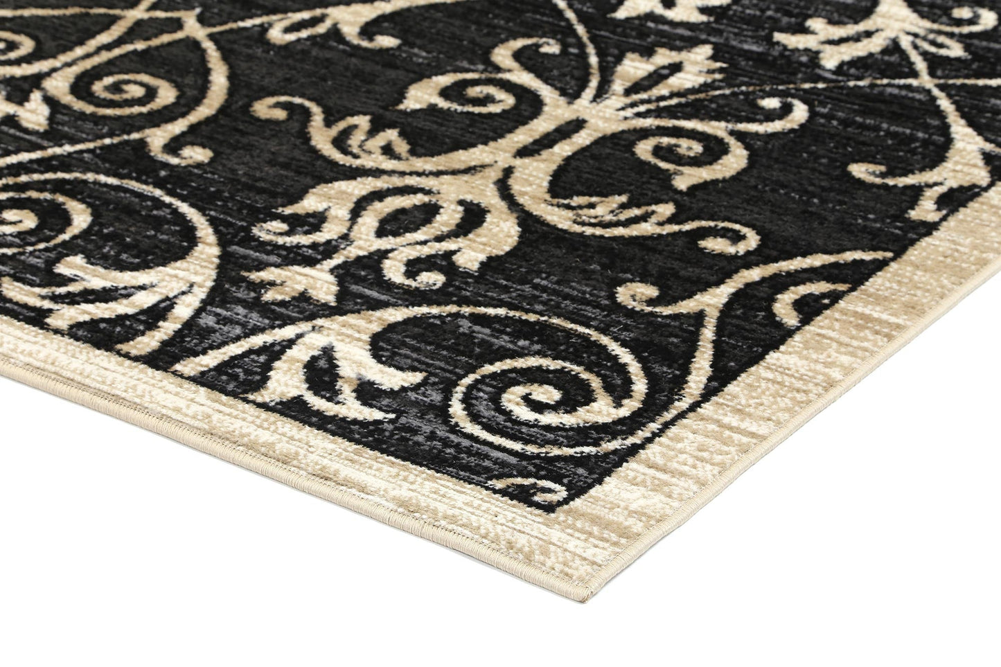Axelle Vines Grey Beige Rug