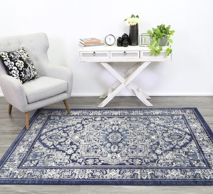 Axelle Tranistional Navy Rug