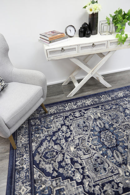 Axelle Tranistional Navy Rug