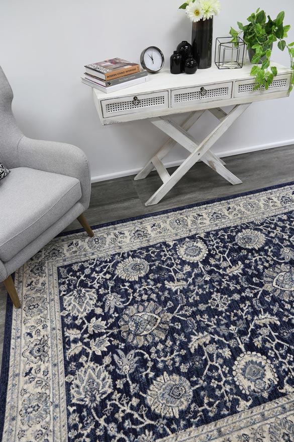 Axelle Ziegler Navy Rug