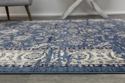 Axelle Ziegler Distressed Navy Rug
