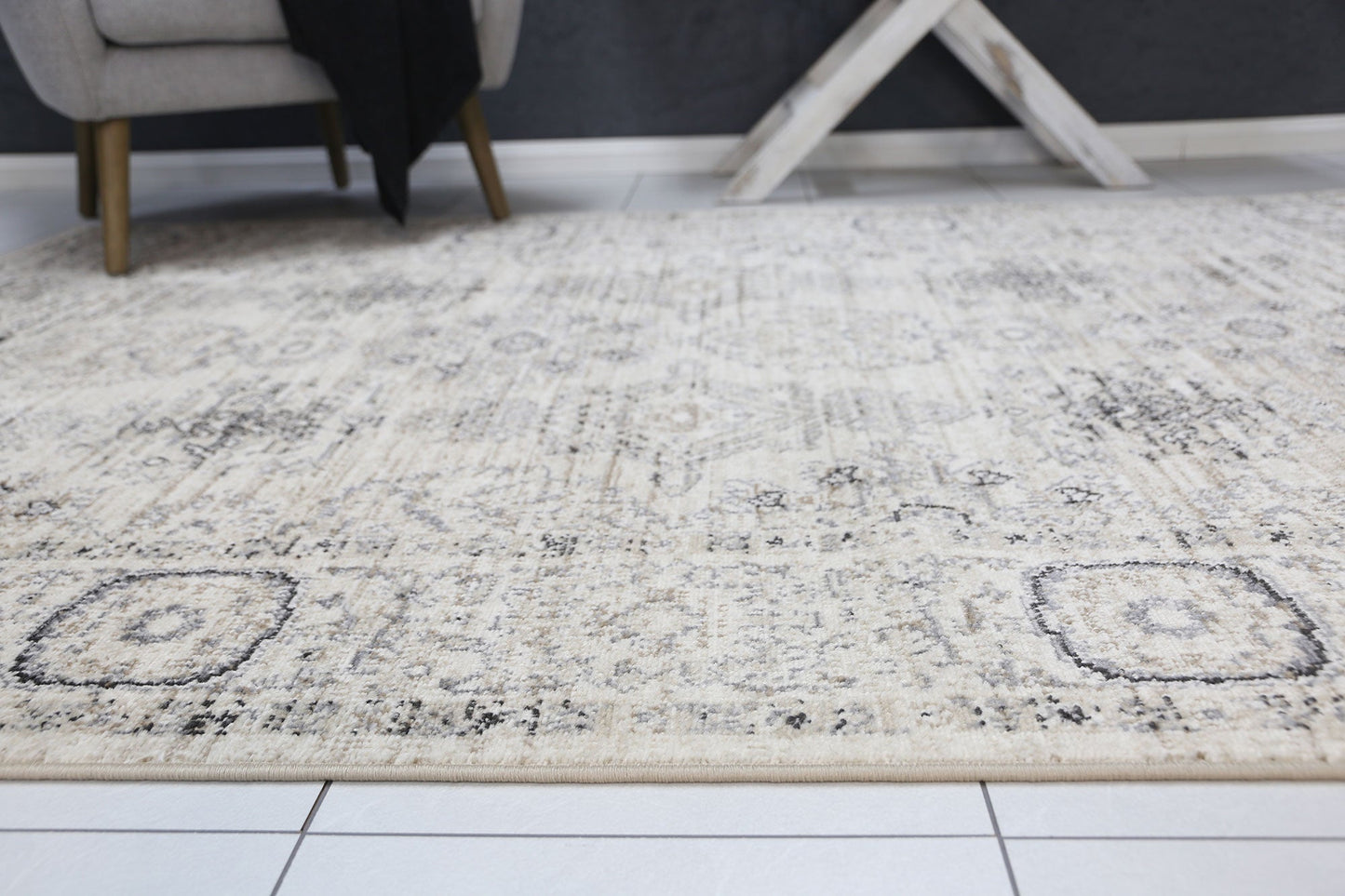 Axelle Ziegler Cream Grey Rug